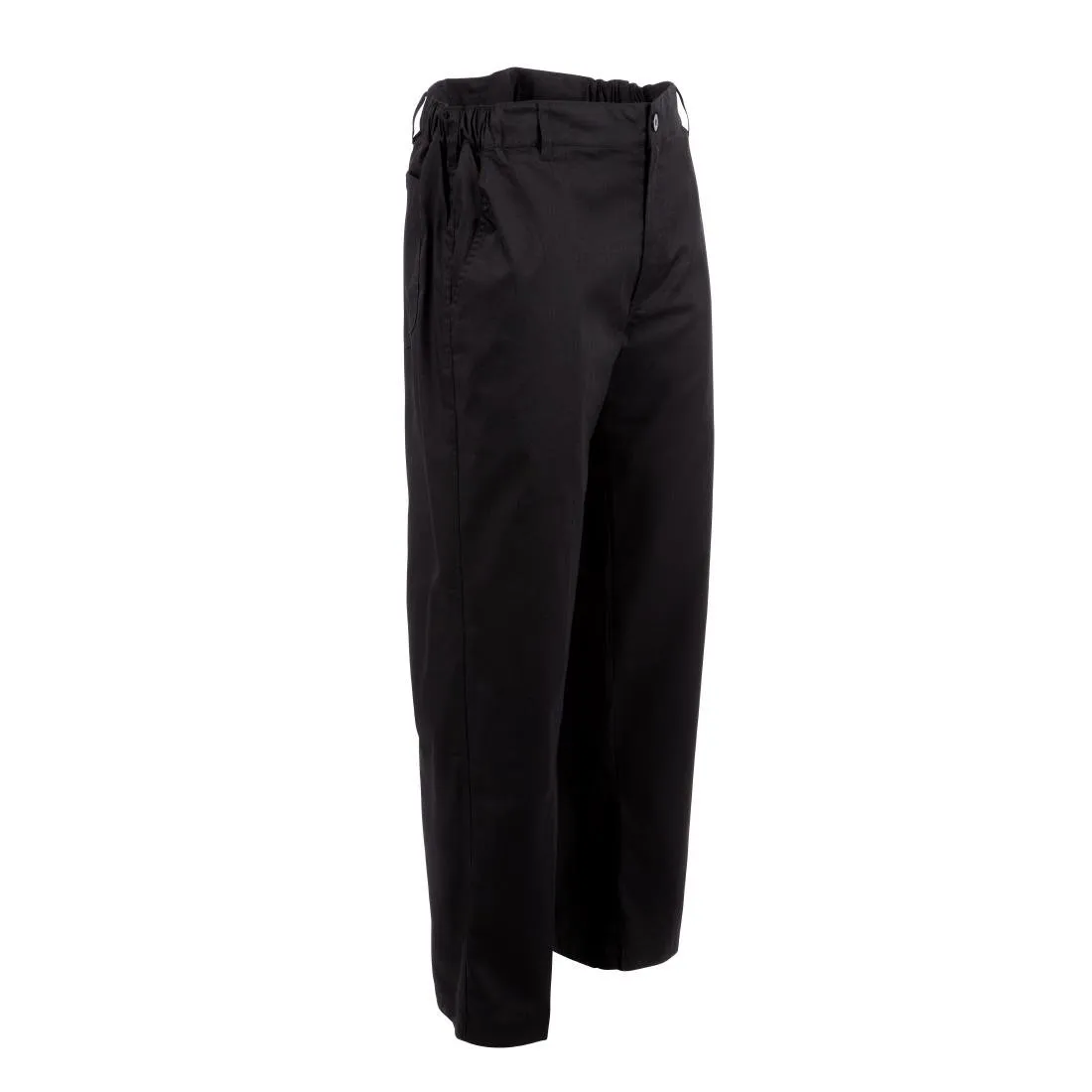 A674-M Chef Works Unisex Professional Series Chefs Trousers Black Herringbone M