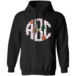 ABC Gingerbread, Alphabet Gingerbread, Xmas Tree Gingerbread, Merry Christmas, Trendy Christmas Pullover Hoodie