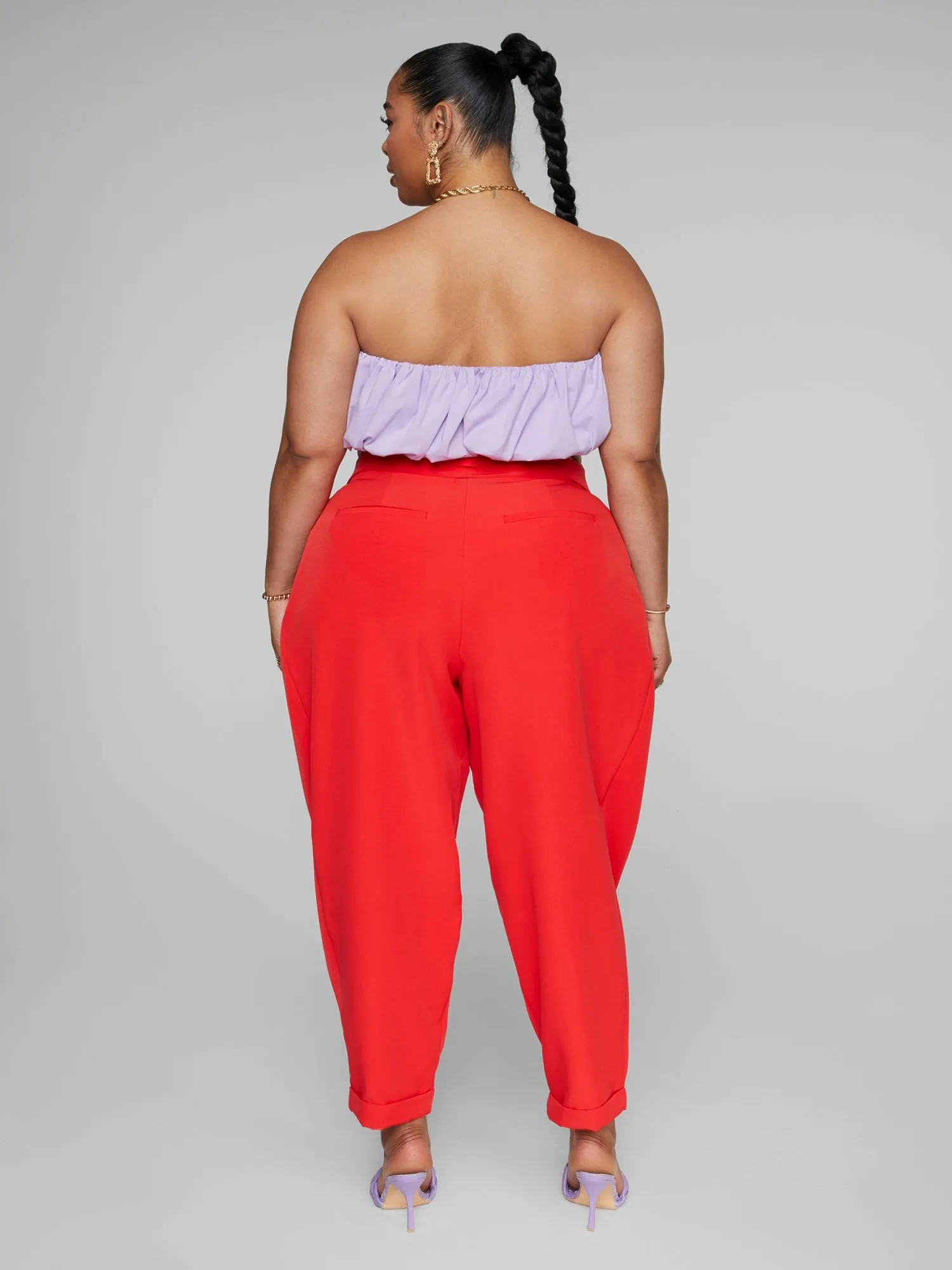 Amy Balloon Hem Crop Top - Gabi Fresh x FTF