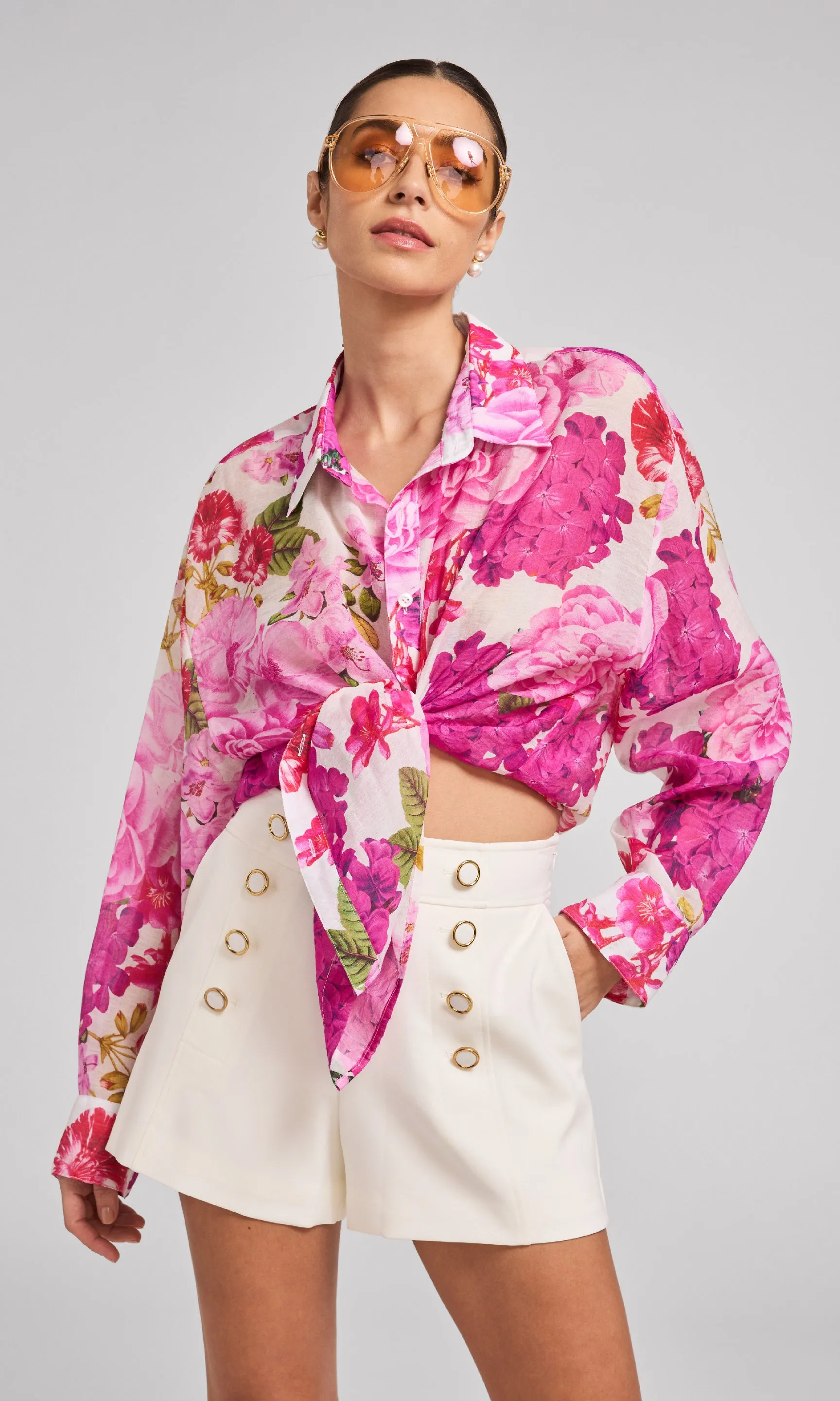 Benson Floral Voile Shirt