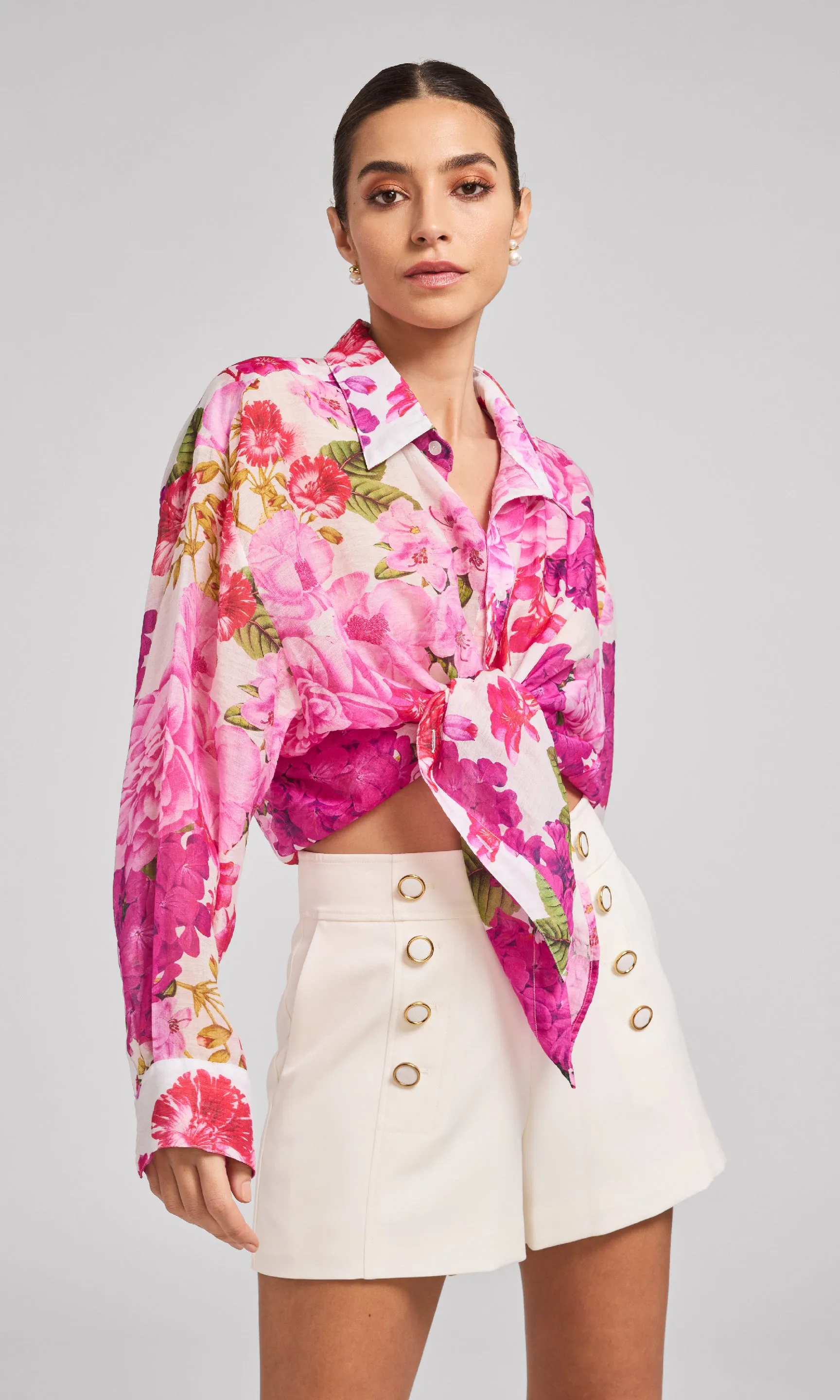 Benson Floral Voile Shirt