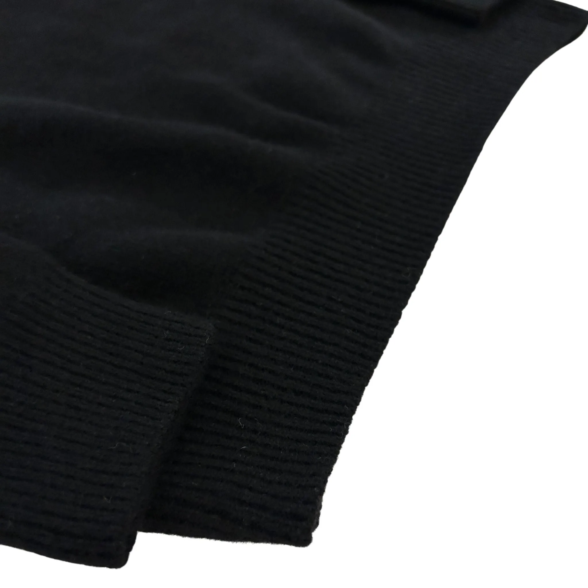 Black Scottish Cashmere Merino Crewneck Sweater