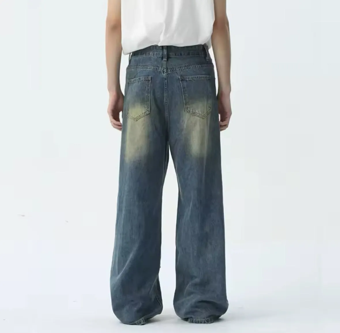 Blue Desert Wash Double Knee Jeans