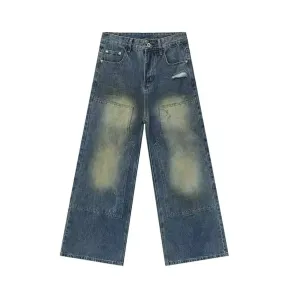 Blue Desert Wash Double Knee Jeans