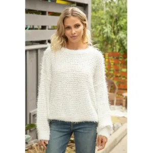 Brit Fuzzy Yarn Sweater