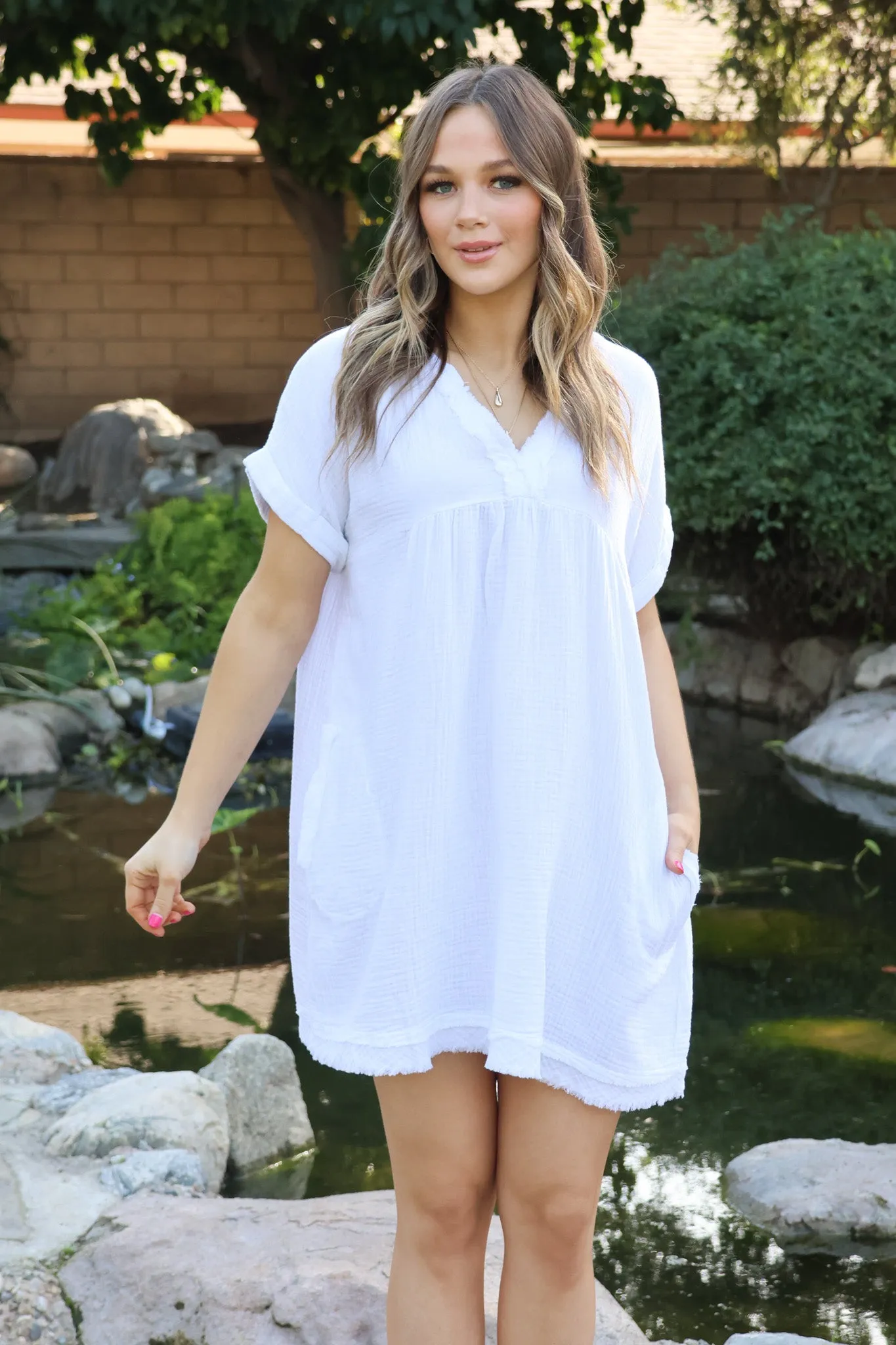 Casually Chic Dress in White