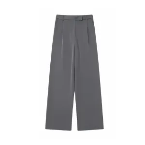 Classic Pleated Wide-Leg Trousers