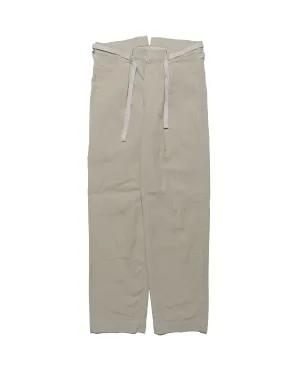 Cohérence Alain Linen Cotton Chevron Trouser Ivory