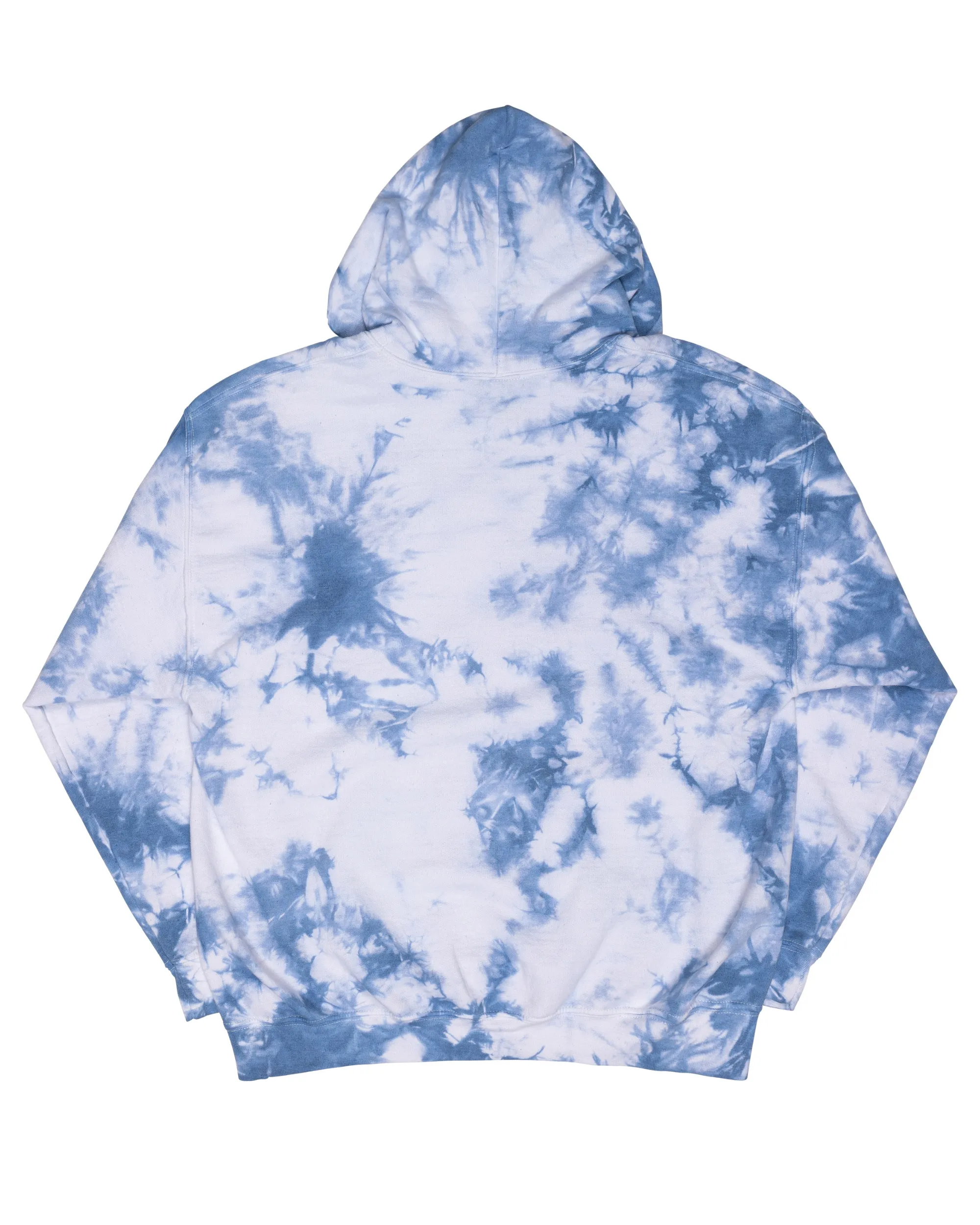 Crystal Dye Essential Fleece Hoodie - Cloudy Sky