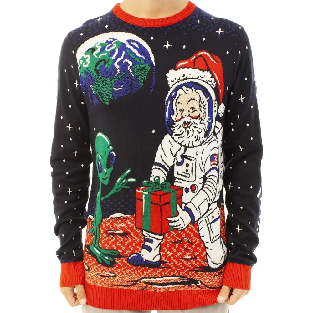 Festive Knitted Sweater with Anime Inspired Design