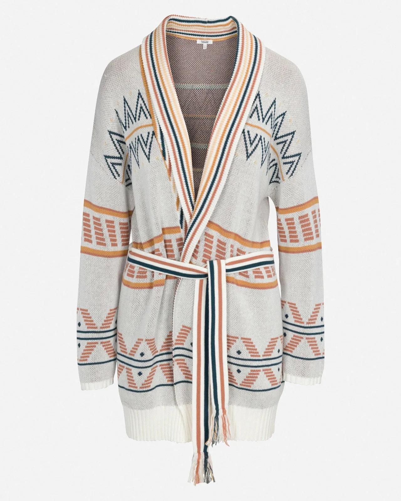 Geometric Print Cardigan