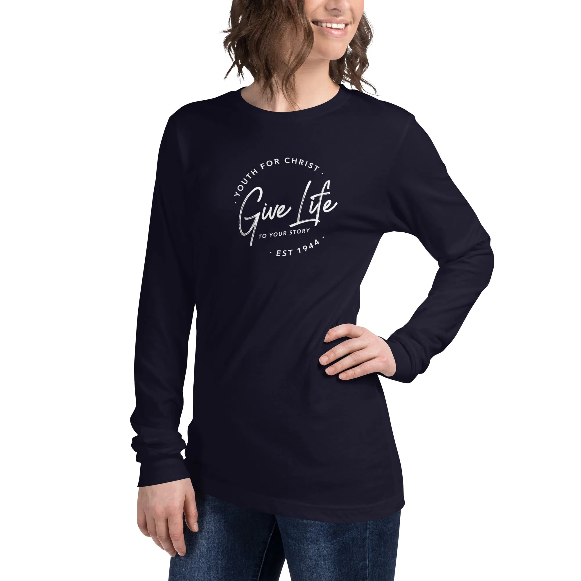 Gift Life Script Long Sleeve Tee