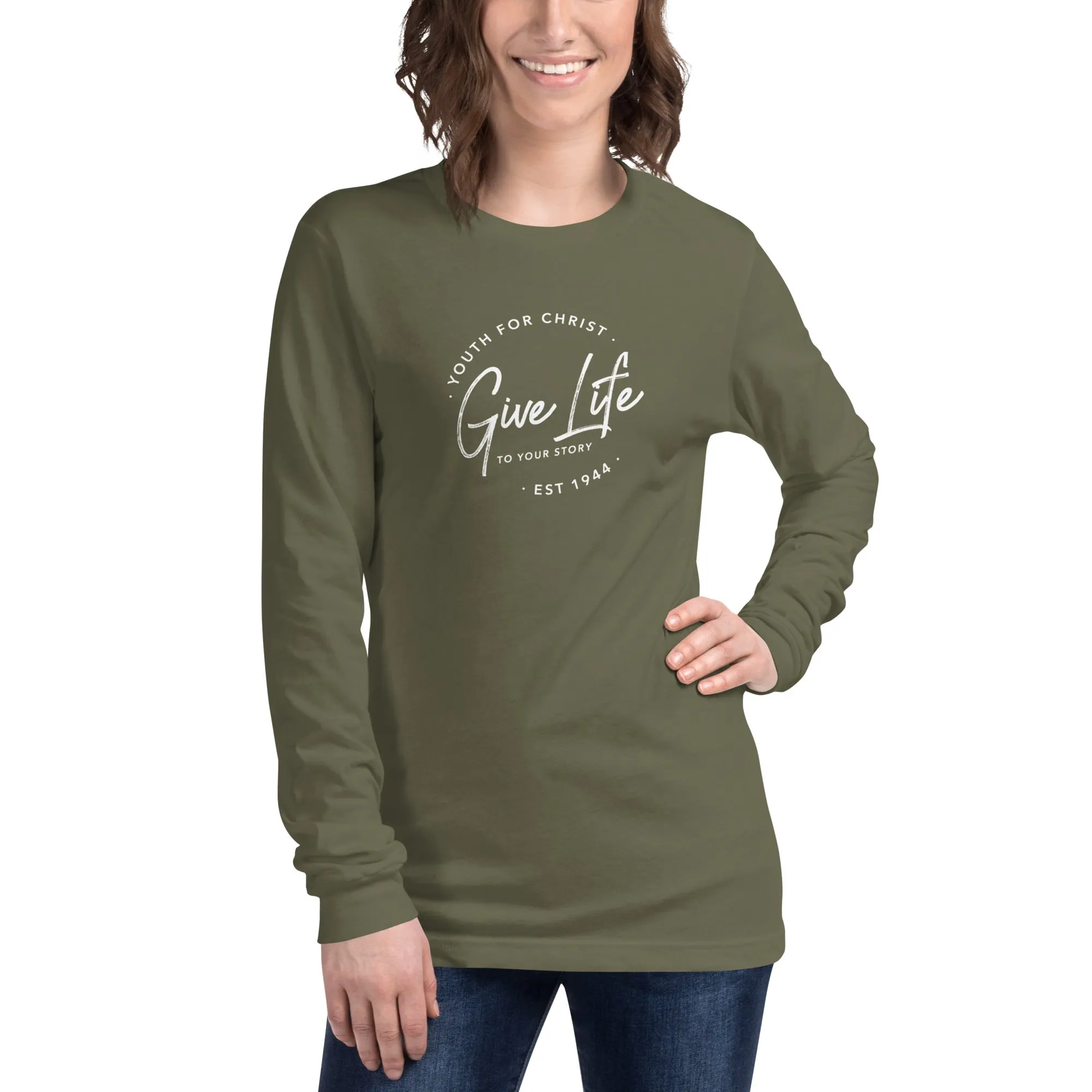 Gift Life Script Long Sleeve Tee