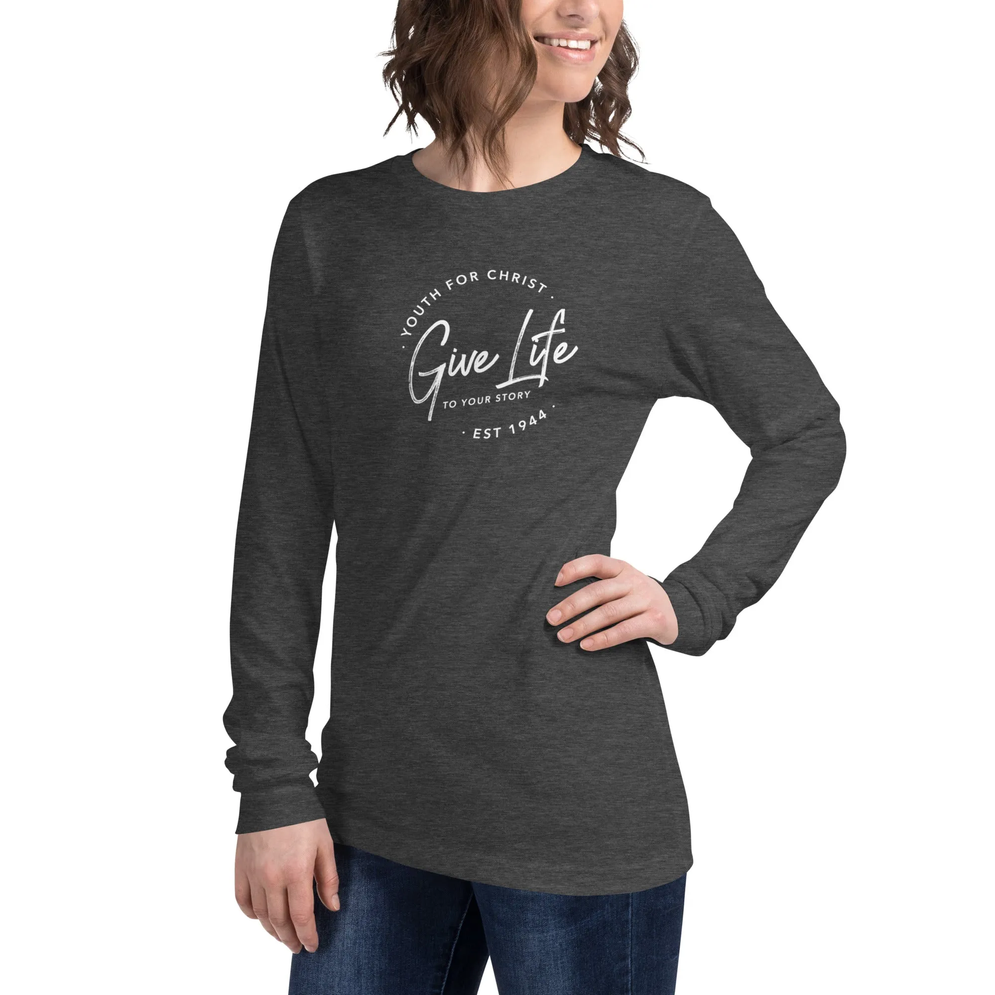 Gift Life Script Long Sleeve Tee