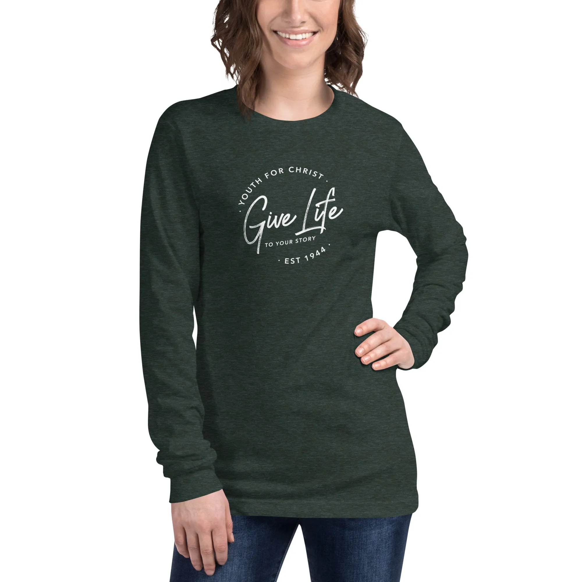 Gift Life Script Long Sleeve Tee