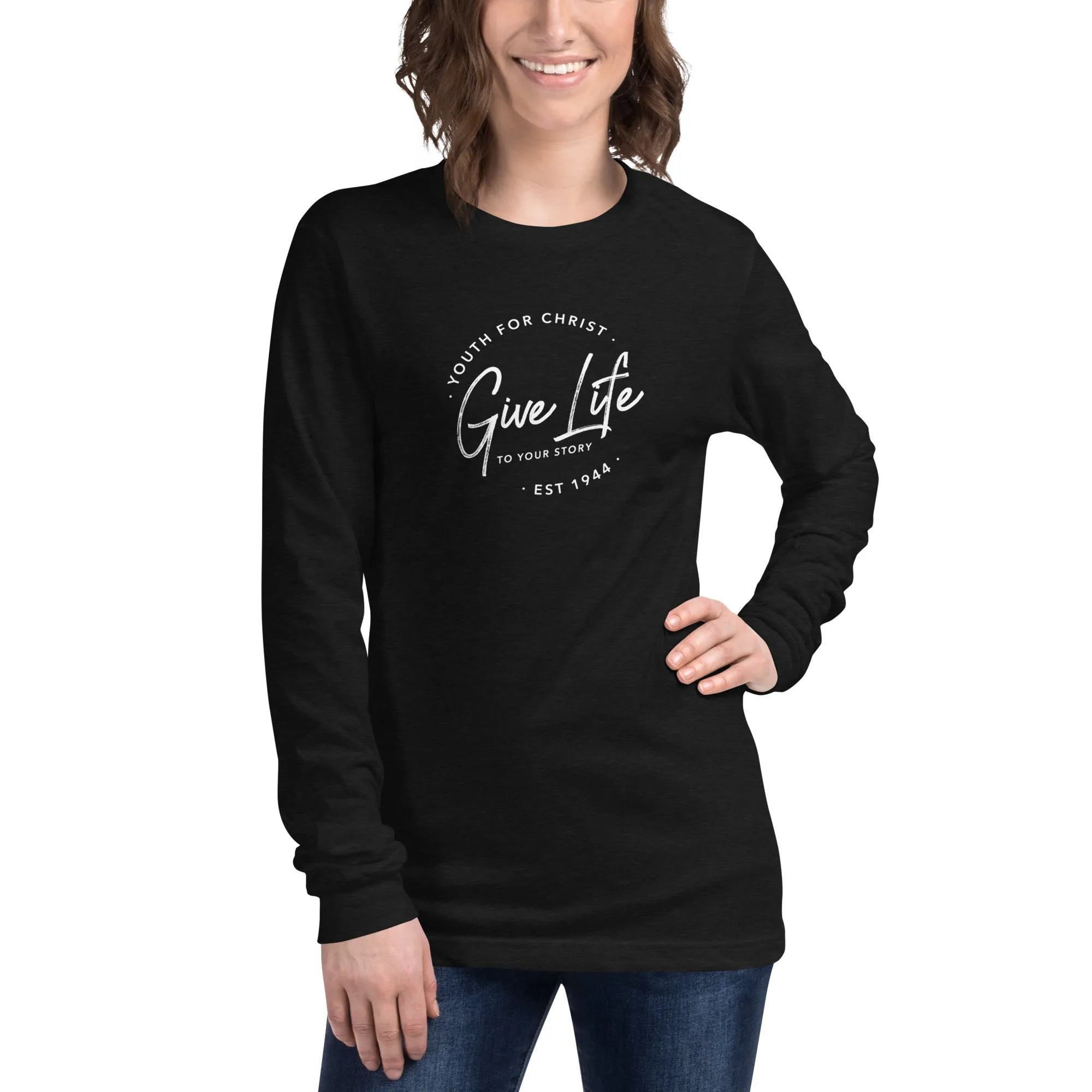 Gift Life Script Long Sleeve Tee