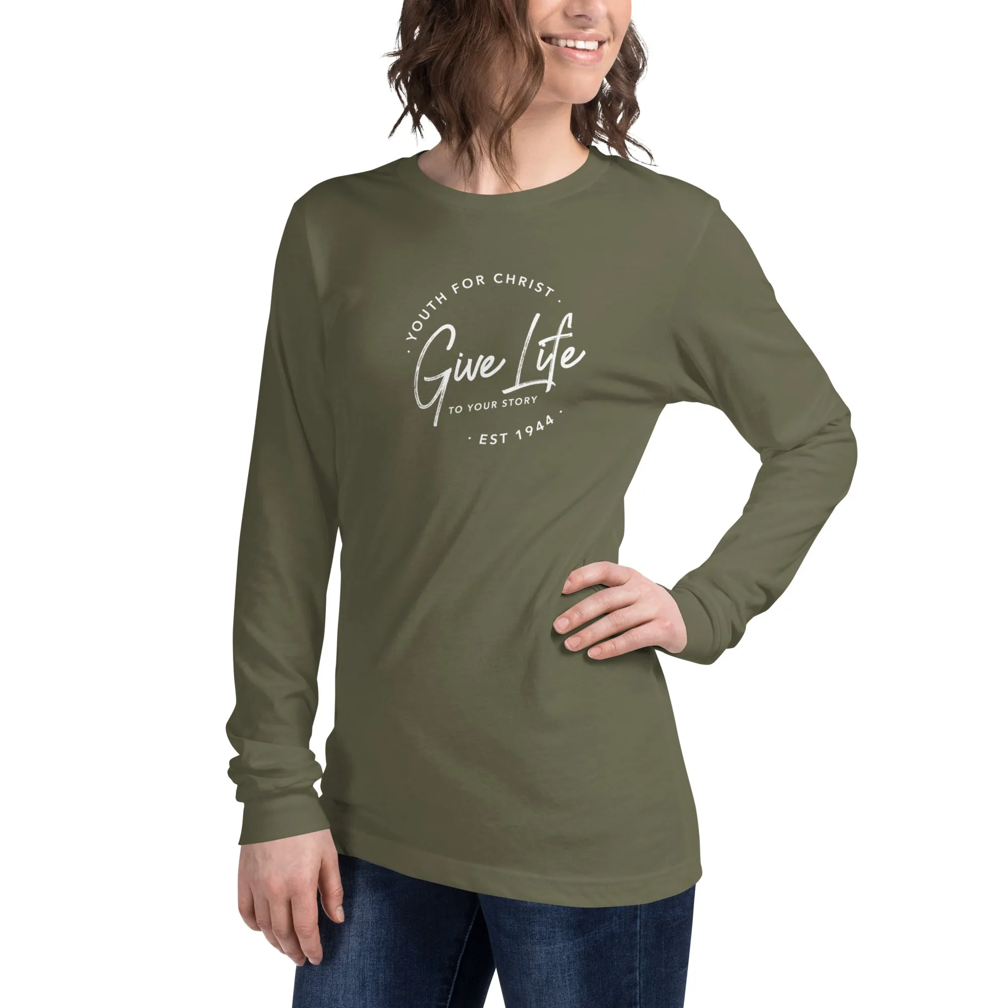 Gift Life Script Long Sleeve Tee