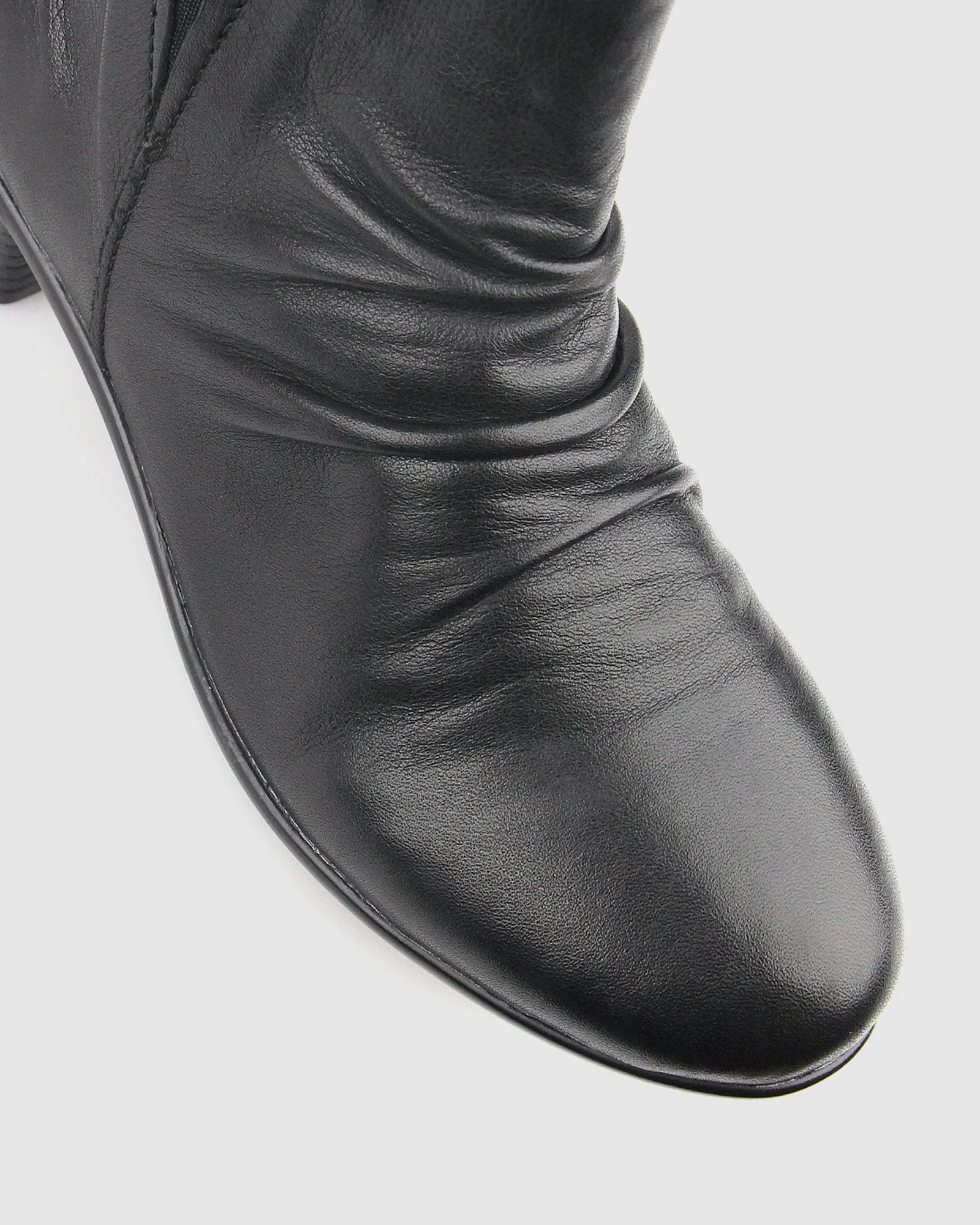 GINNY Leather Ankle Boots