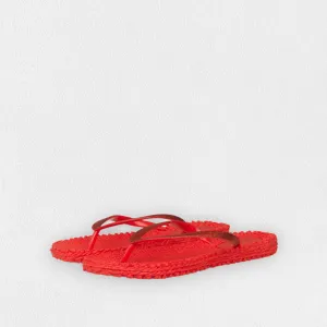 ILSE JACOBSEN - CHEERFUL FLIP FLOP IN DEEP RED