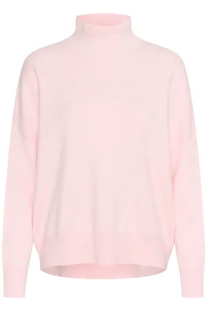 InWear Tenley Knit Turtleneck Pullover Light Pink