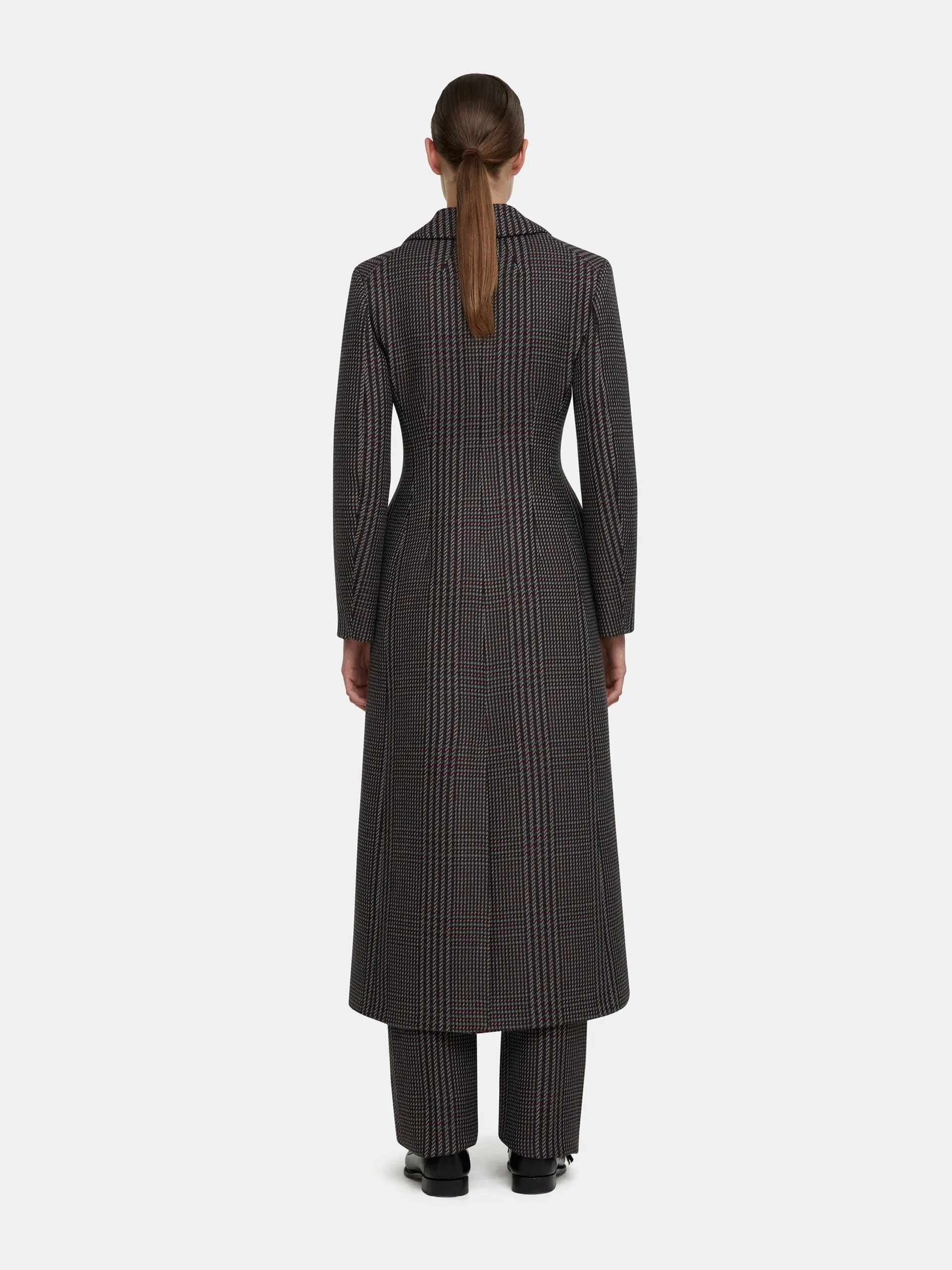 Kelin coat in prince of wales check merino wool