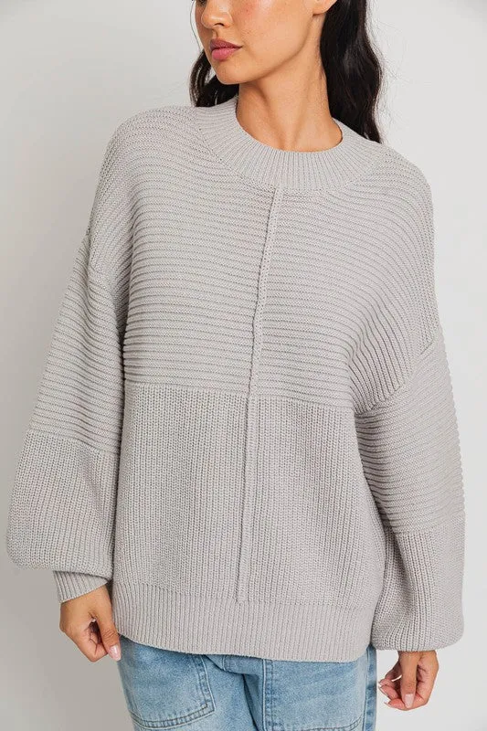 Kenlee Ribbed Knitted Sweater