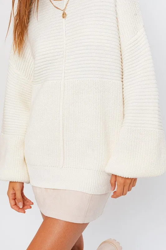 Kenlee Ribbed Knitted Sweater