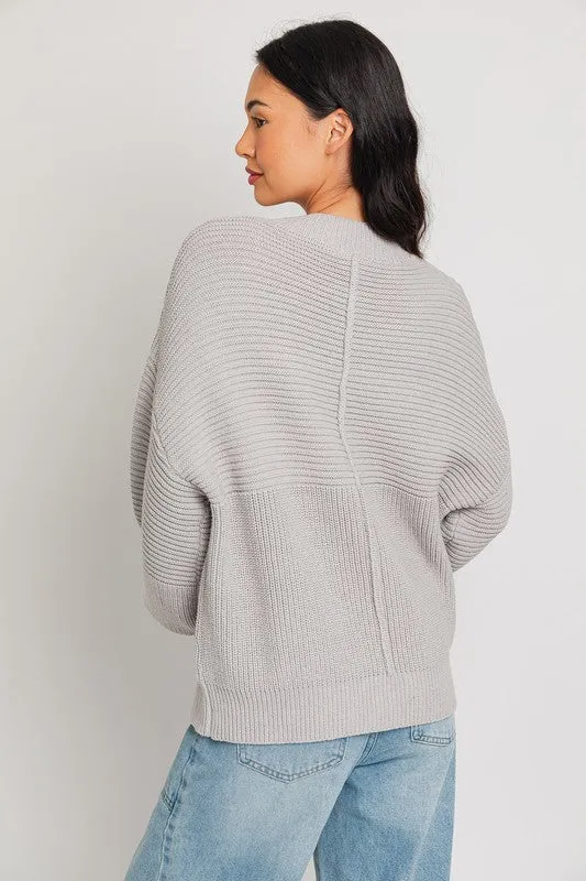 Kenlee Ribbed Knitted Sweater