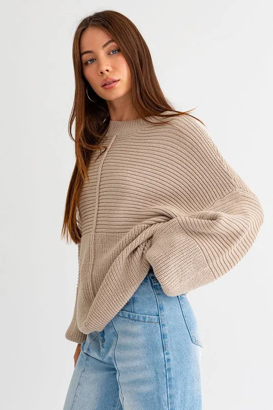 Kenlee Ribbed Knitted Sweater