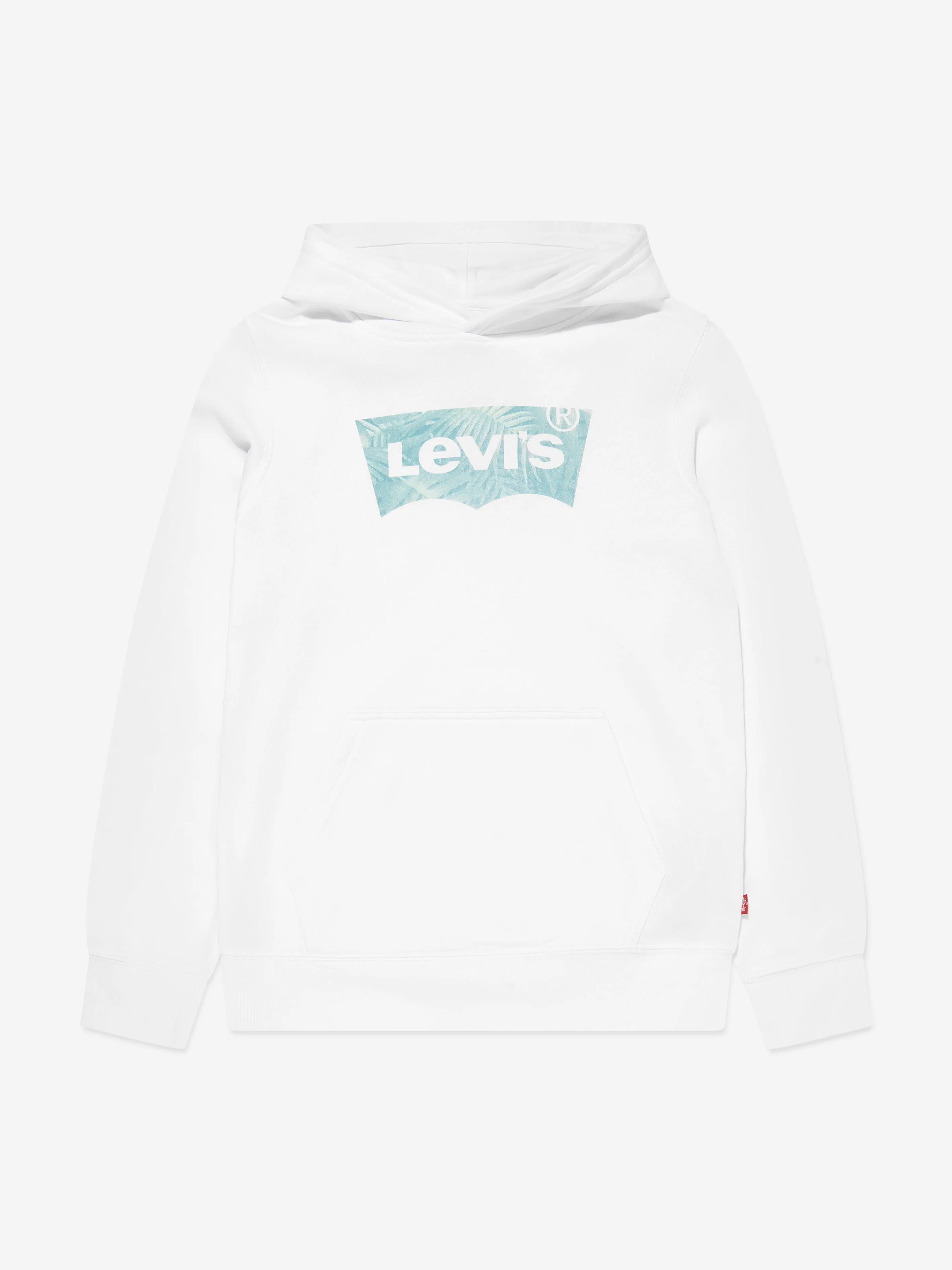 Levi's Boys Palm Batwing Fill Hoodie in White