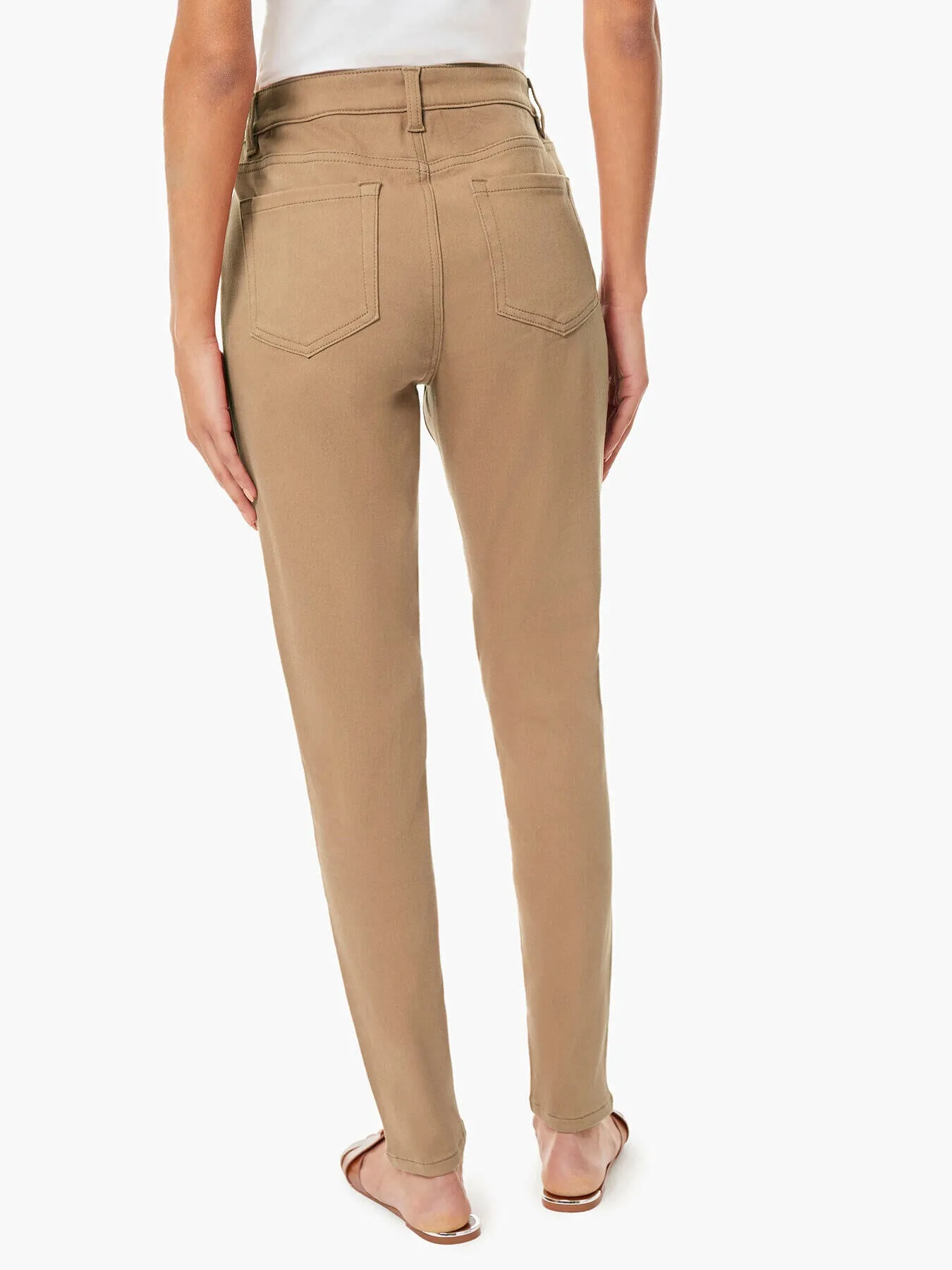 Lexington Cropped Skinny Jeans, Mocha Wash