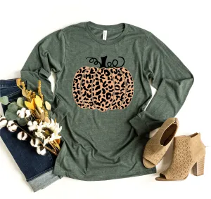 Long Sleeve Leopard Pumpkin