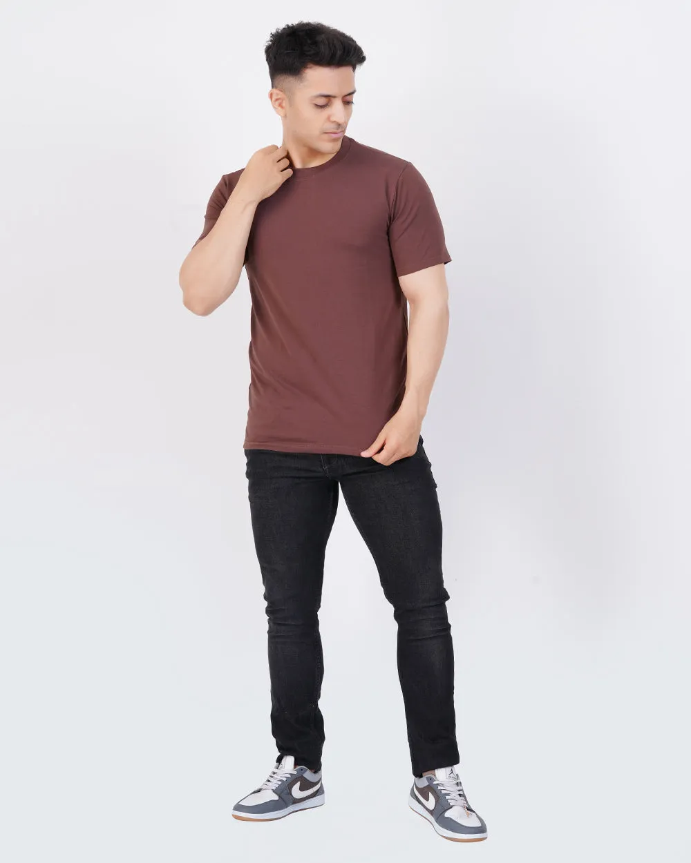 Men's Brown Regular Tee