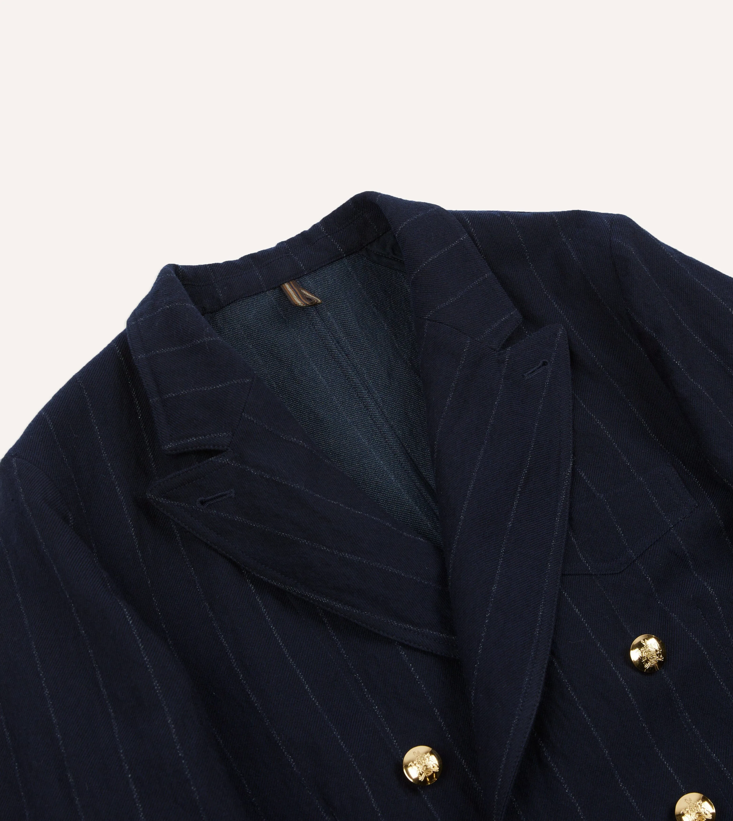 Navy Pin Stripe Wool-Cotton Games Blazer Mk. III