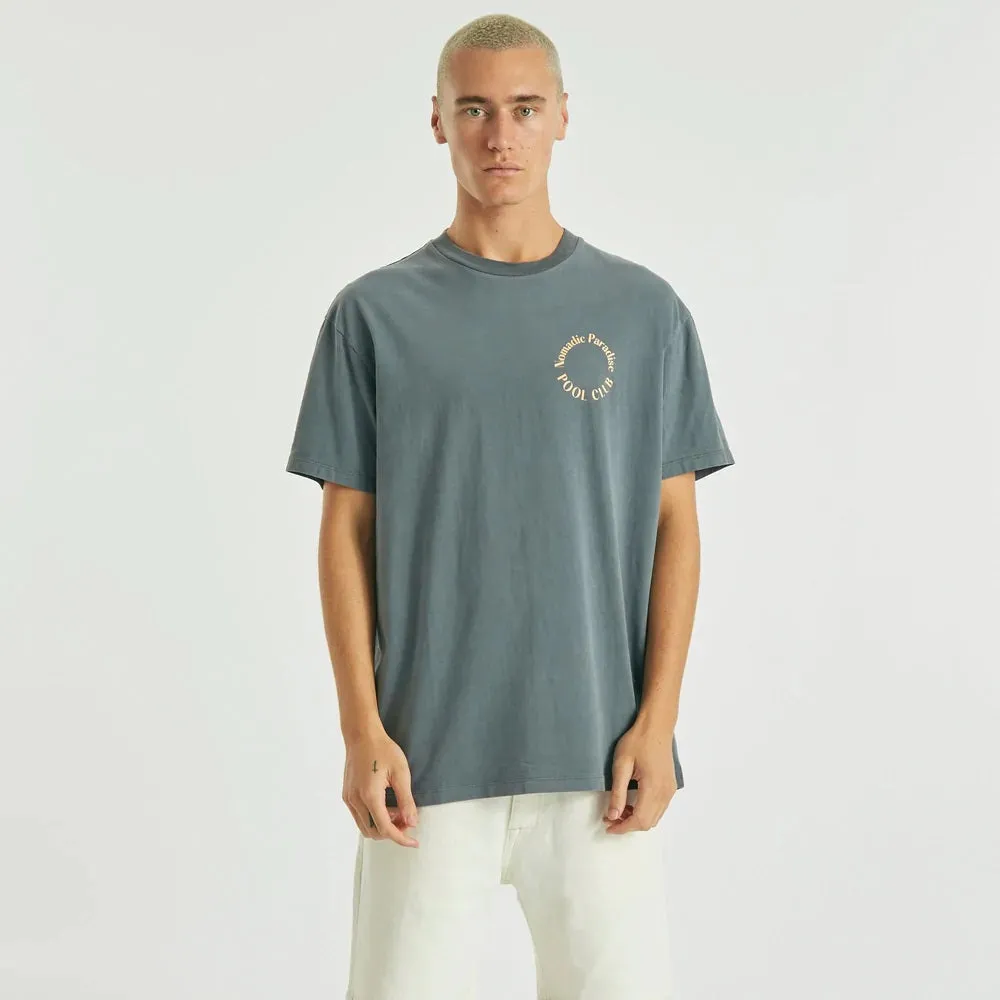 NOMADIC PARADISE Mens Connected Relaxed Tee Shirt Pigment Asphalt