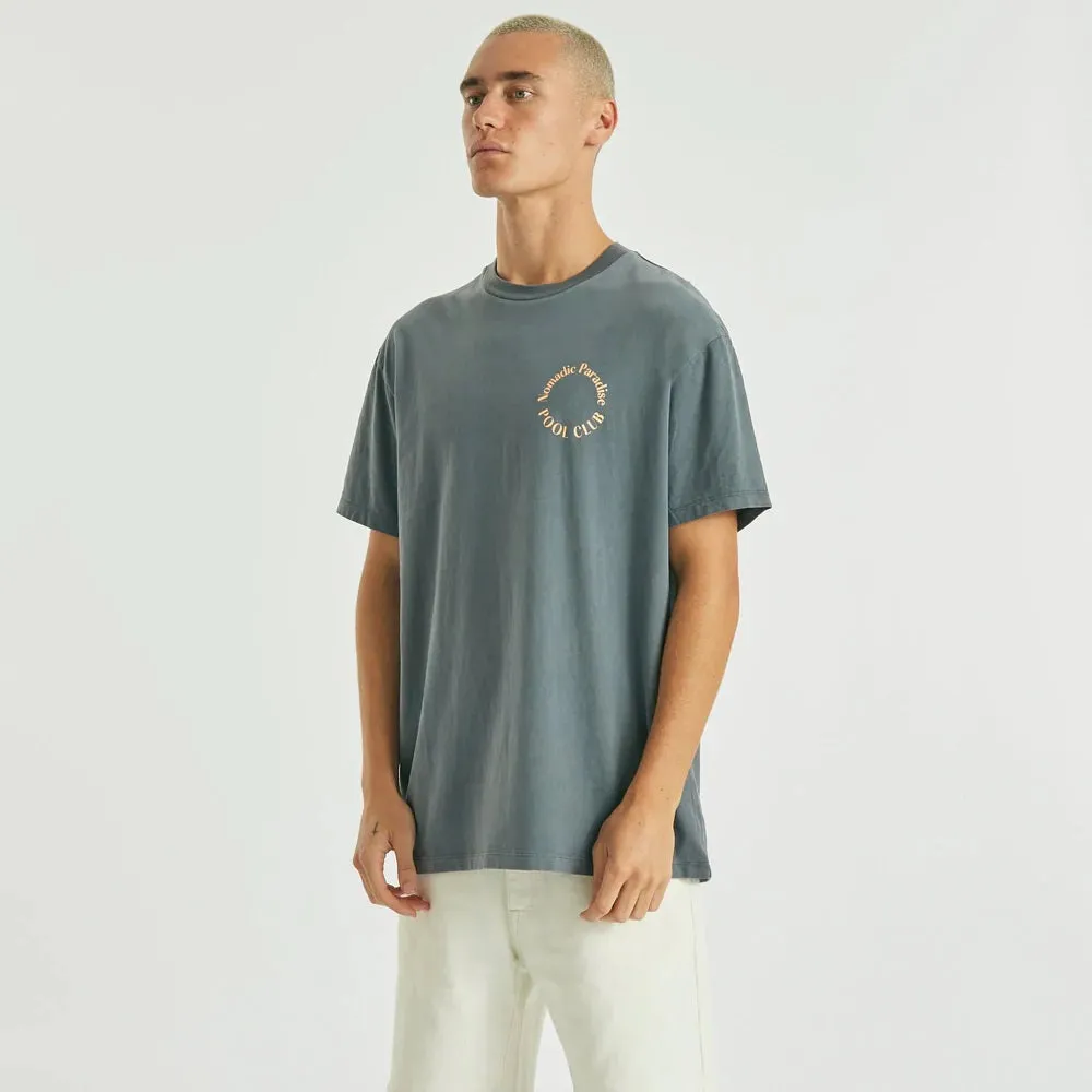 NOMADIC PARADISE Mens Connected Relaxed Tee Shirt Pigment Asphalt