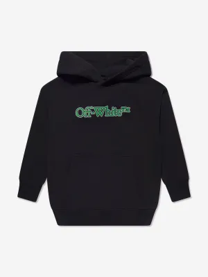 Off-White Boys Big Bookish Hoodie in Bkack