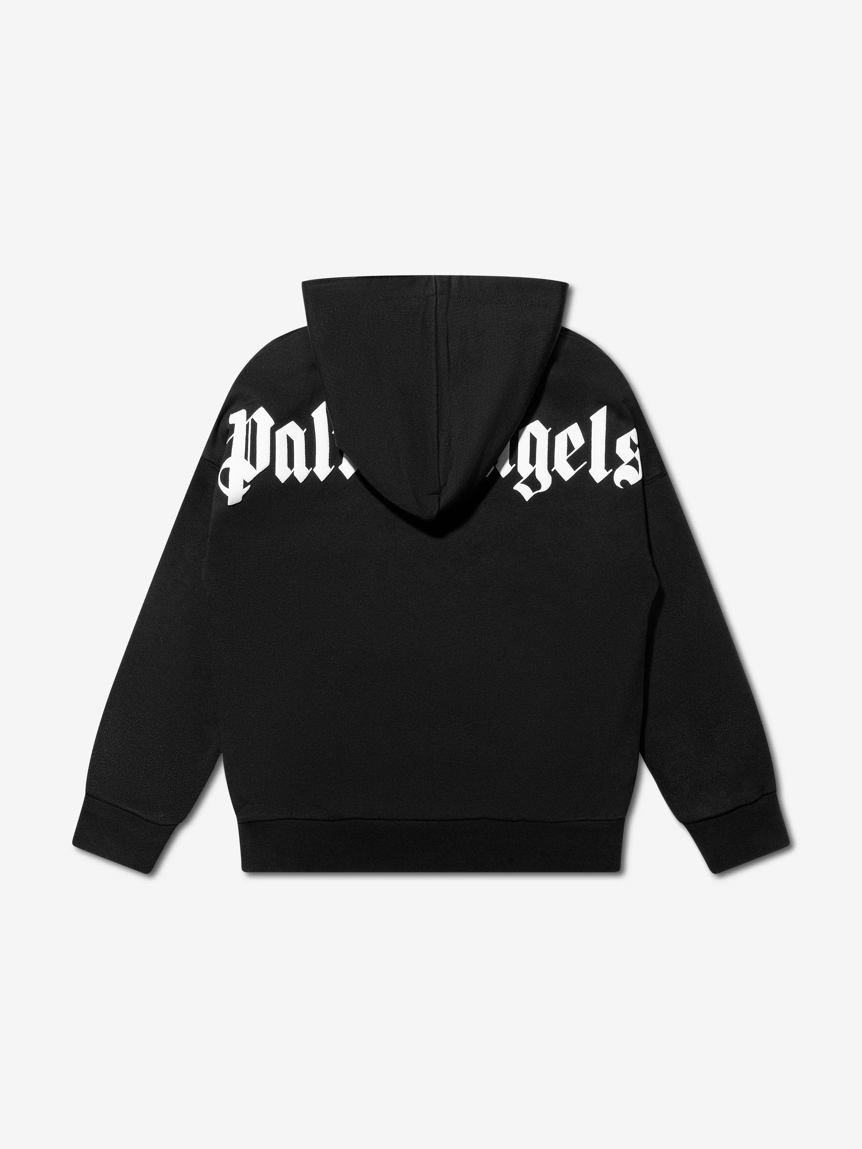 Palm Angels Boys Classic Overlogo Hoodie in Black