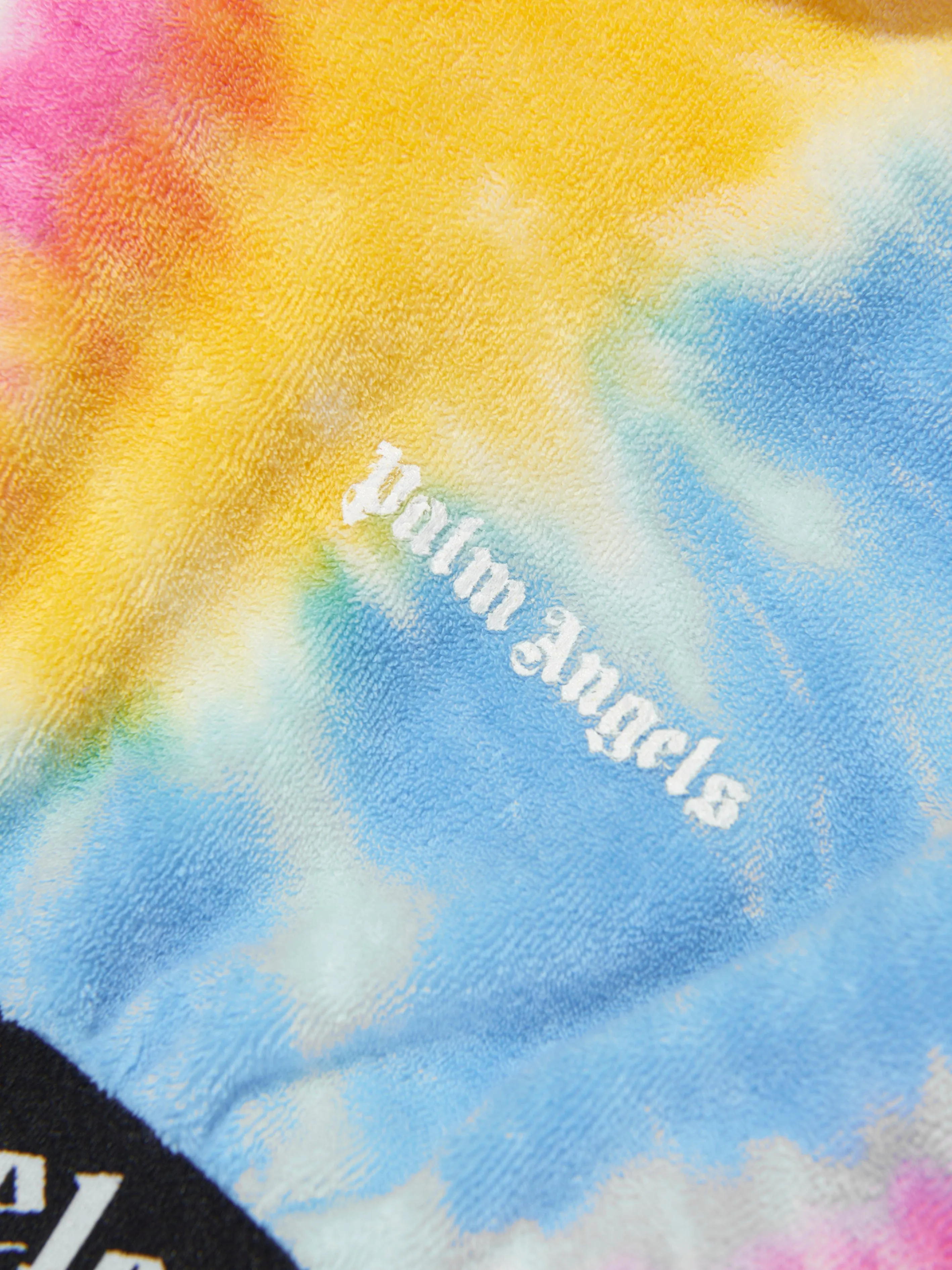 Palm Angels Girls AOP Tie Dye Cropped Hoodie in Multicolour