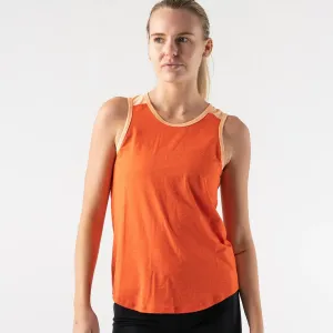 rabbit Freedom Singlet | Vermillion Orange | Womens