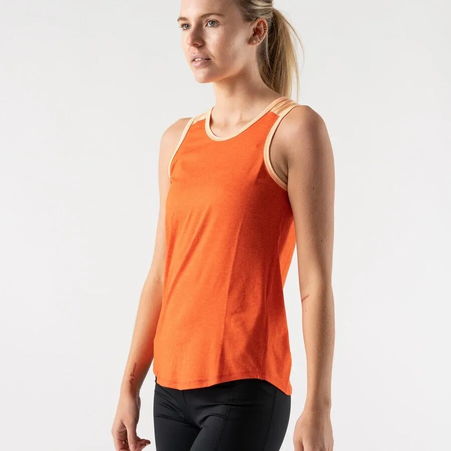 rabbit Freedom Singlet | Vermillion Orange | Womens