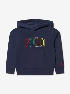 Ralph Lauren Boys Polo Logo Hoodie in Navy