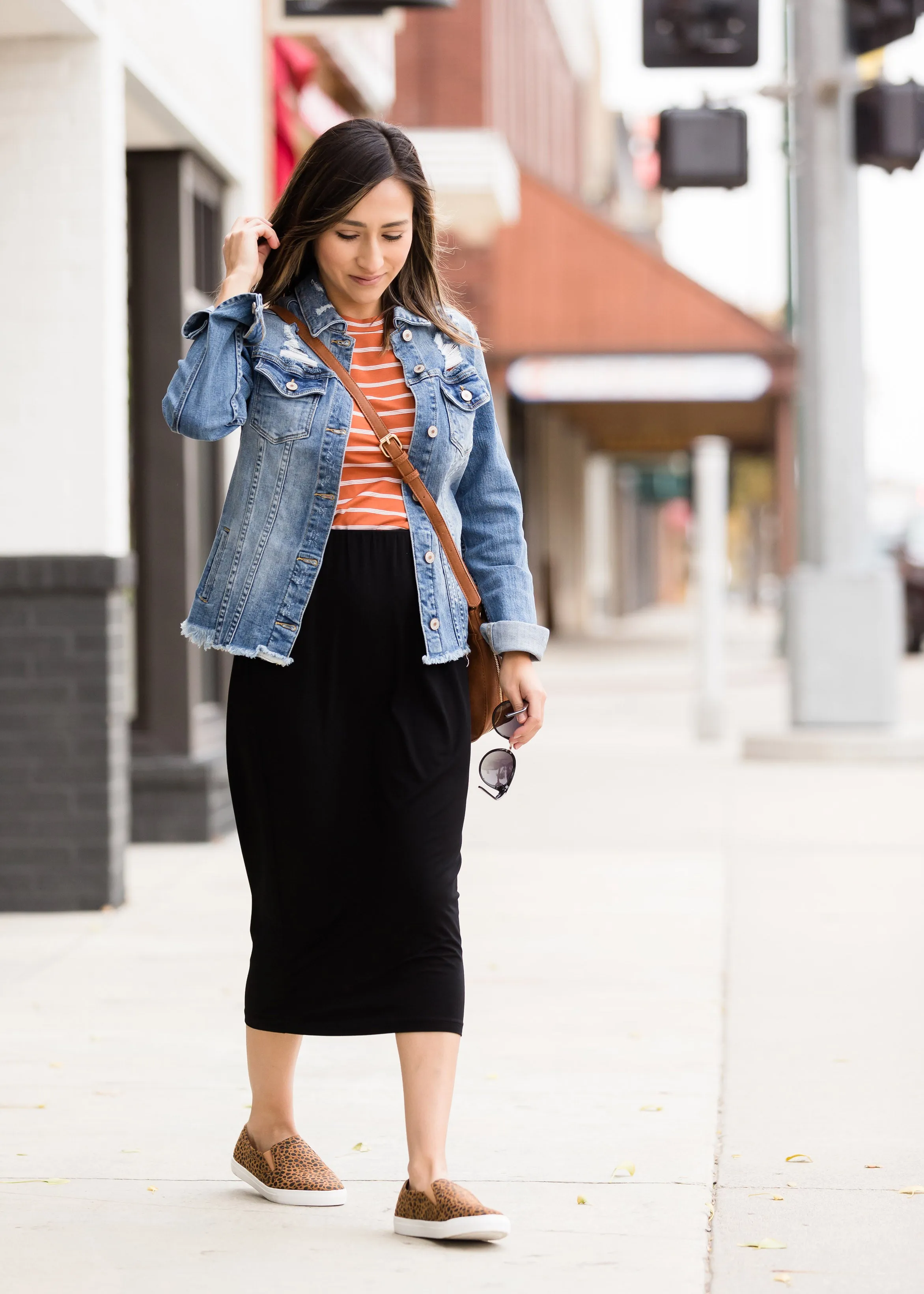 Raw Hem Denim Jean Jacket