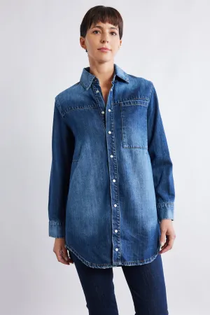 Relaxed Light Denim Tunic