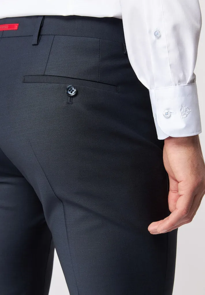 Roy Robson Slim Fit Stretch Suit Trousers - Navy