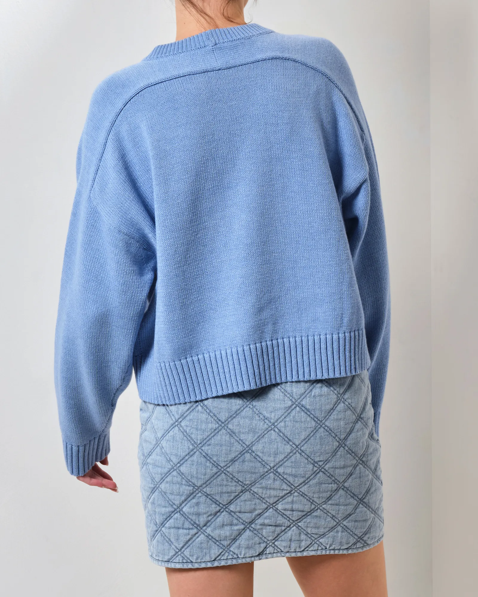 Seville Knit Jumper - Light Blue