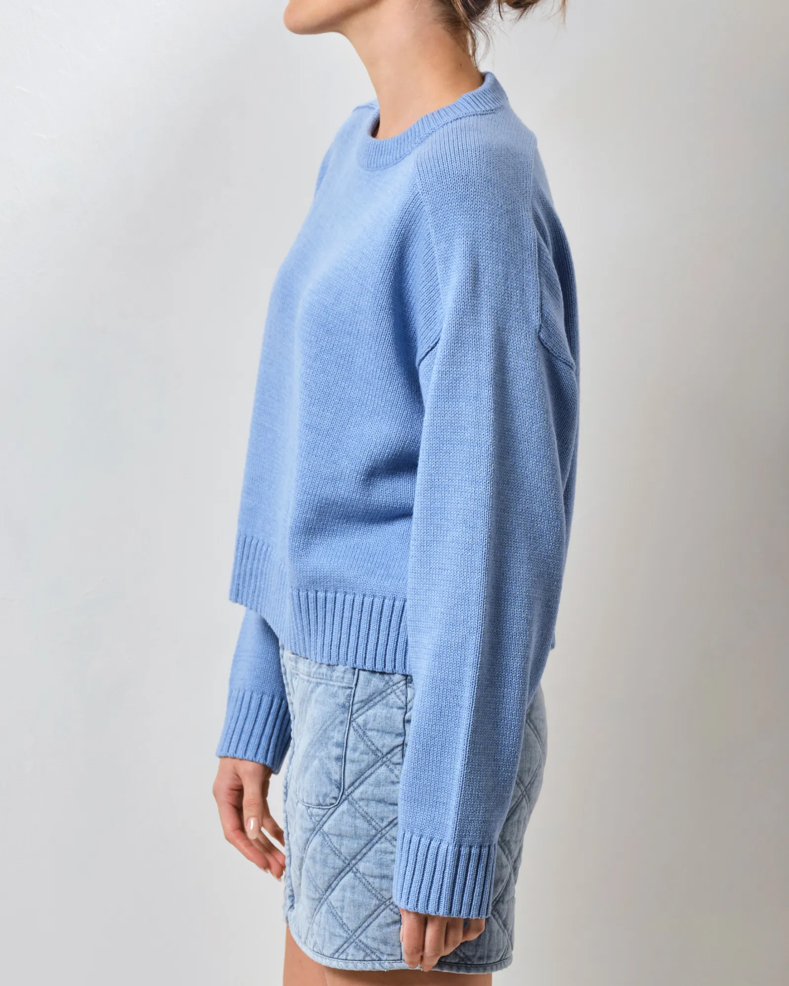 Seville Knit Jumper - Light Blue