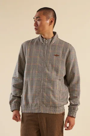 SHAUN HOUNDSTOOTH HARRINGTON JACKET