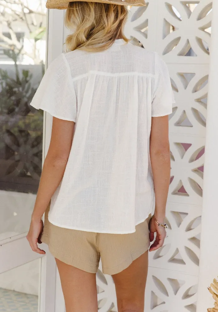 Shoreline Blouse - White