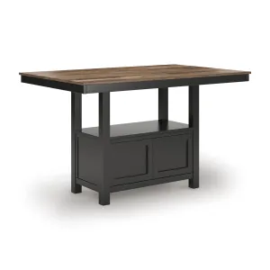 Signature Design by Ashley Wildenauer Counter Height Dining Table with Pedestal Base D634-13